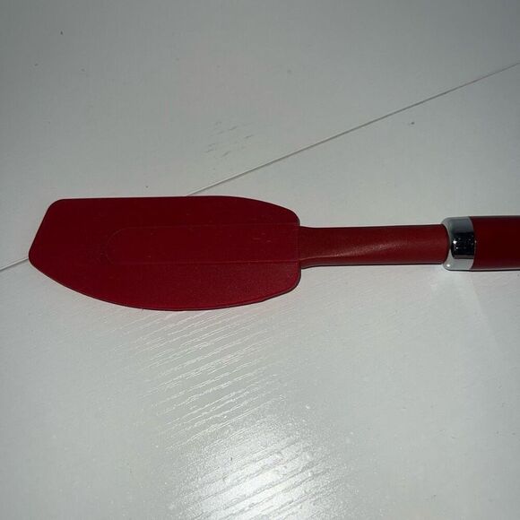 KitchenAid Silicone Mixer Baking Spatula Red 12 Inch Utensil Spreader Mixer - Picture 5 of 6